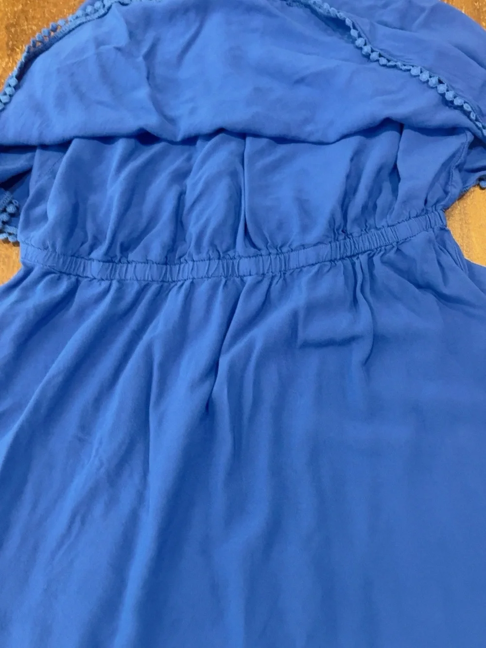 Electric Blue Halter Maxi Dress Size L